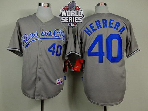 Kelvin Herrera Kansas City Royals gray Away jersey