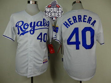 Kelvin Herrera Kansas City Royals white Home jersey