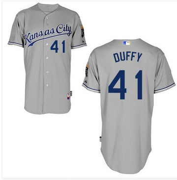 Danny Duffy Kansas City Royals gray Away jersey