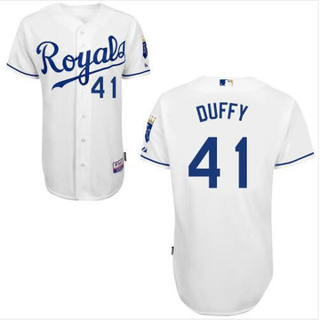 Danny Duffy Kansas City Royals white Home jersey