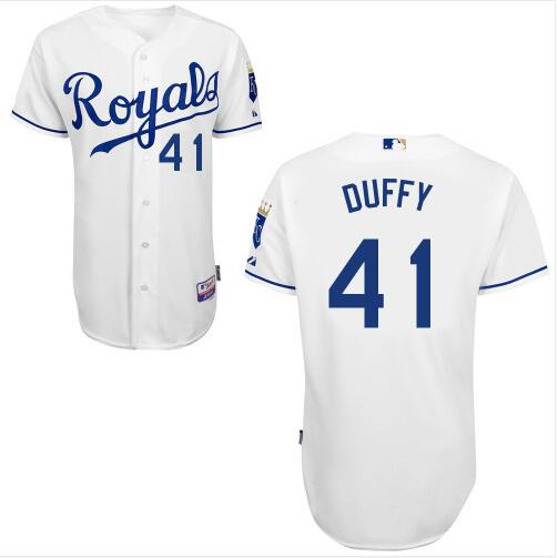Danny Duffy Kansas City Royals white Home jersey