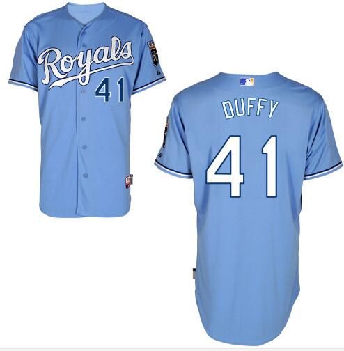 Danny Duffy Kansas City Royals blue Authentic jersey