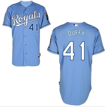 Danny Duffy Kansas City Royals blue Authentic jersey