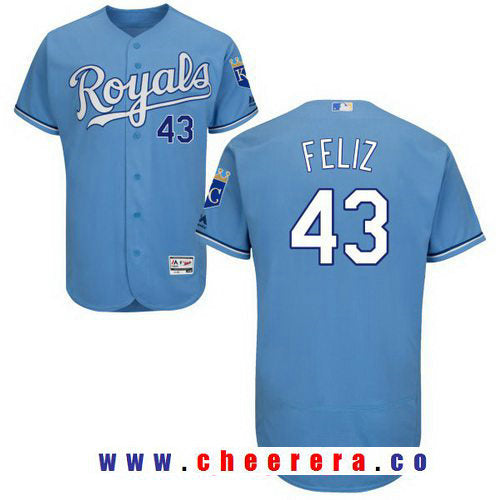 Neftali Feliz Kansas City Royals blue Alternate jersey