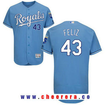 Neftali Feliz Kansas City Royals blue Alternate jersey