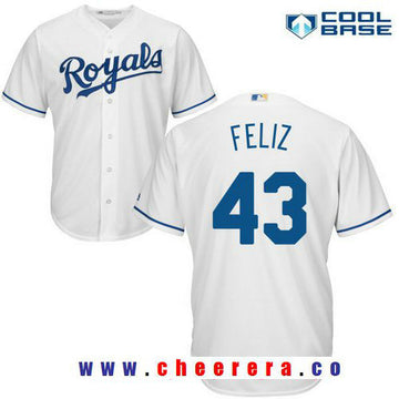 Neftali Feliz Kansas City Royals white Home jersey