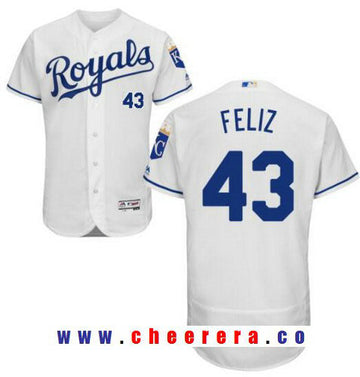 Neftali Feliz Kansas City Royals white Home jersey