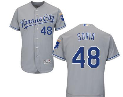 Joakim Soria Kansas City Royals gray Road jersey