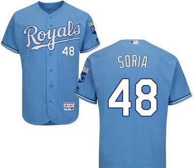 Joakim Soria Kansas City Royals blue jersey