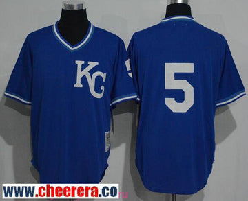 George Brett KC Kansas City Royals navy Throwback jersey