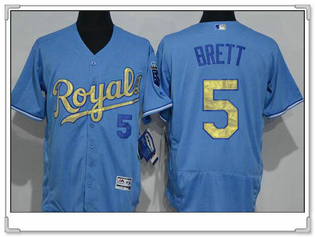 George Brett Kansas City Royals blue jersey