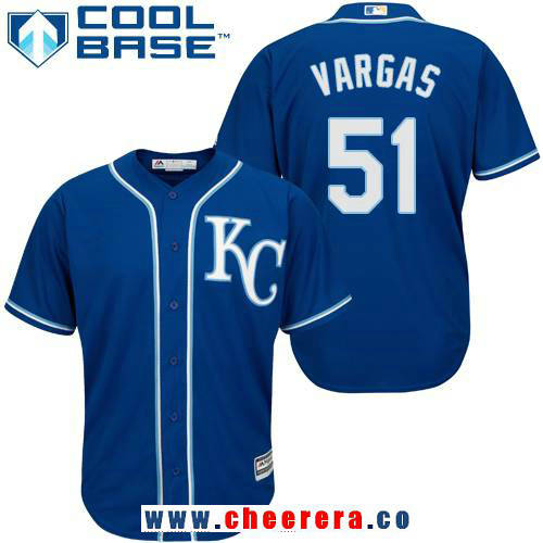 Jason Vargas Kansas City Royals navy Alternate jersey