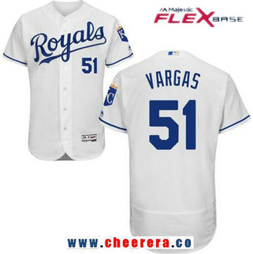 Jason Vargas Kansas City Royals white Home jersey