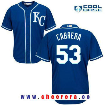 Melky Cabrera Kansas City Royals navy Alternate jersey