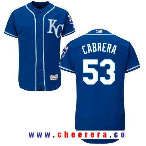Melky Cabrera Kansas City Royals navy Alternate jersey
