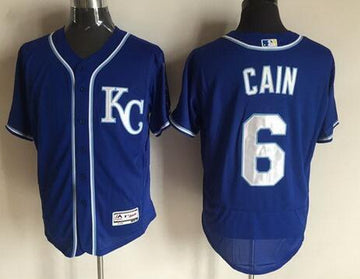 Lorenzo Cain Kansas City Royals navy jersey