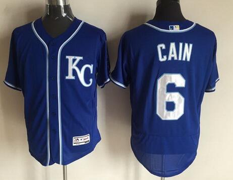 Lorenzo Cain Kansas City Royals navy jersey
