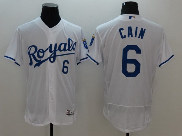 Lorenzo Cain Kansas City Royals white jersey