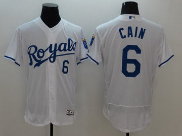 Lorenzo Cain Kansas City Royals white jersey