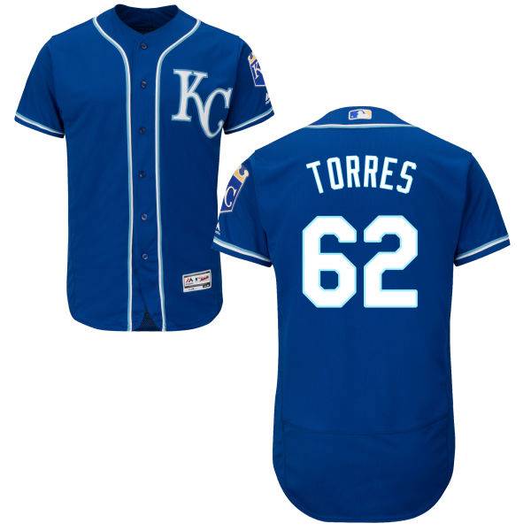 Ramon Torres Majestic Kansas City Royals royal Authentic jersey