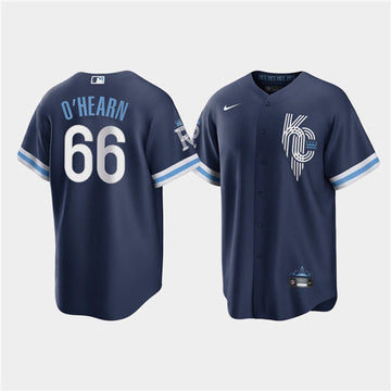 Ryan O'Hearn Kansas City Royals navy City Connect jersey