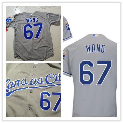 Chien-Ming Wang Kansas City Royals gray Road jersey