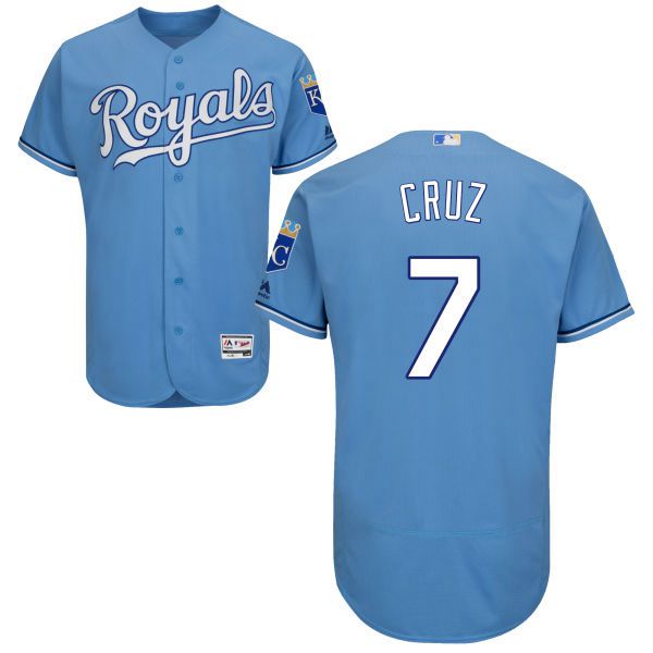 Tony Cruz Majestic Kansas City Royals blue Authentic jersey