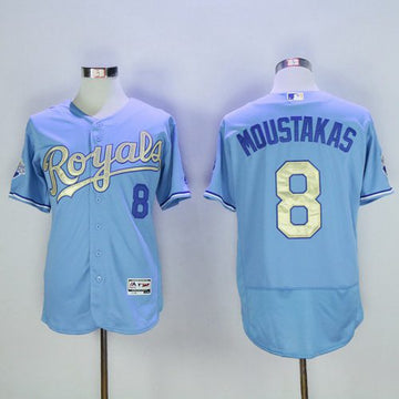 Mike Moustakas Kansas City Royals blue jersey