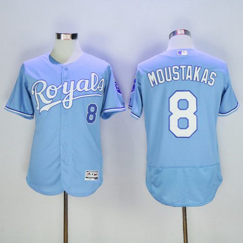 Mike Moustakas Kansas City Royals blue jersey
