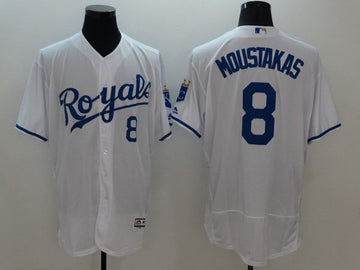 Mike Moustakas Kansas City Royals white jersey