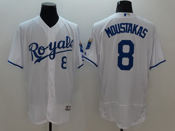 Mike Moustakas Kansas City Royals white jersey
