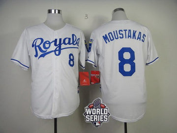 Mike Moustakas Kansas City Royals white Home jersey