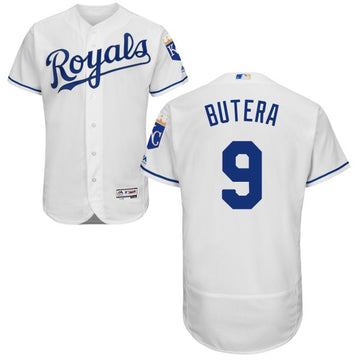 Drew Butera Majestic Kansas City Royals white Authentic jersey