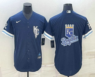 Logo Kansas City Royals navy City Connect jersey