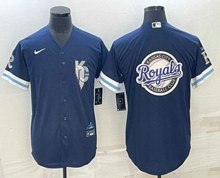 Logo Kansas City Royals navy City Connect jersey