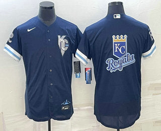 Logo Kansas City Royals navy City Connect jersey