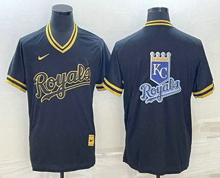 Logo Black Kansas City Royals gold Legend jersey