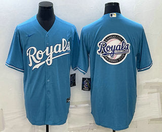 Logo Kansas City Royals blue jersey