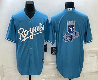 Logo Kansas City Royals blue jersey