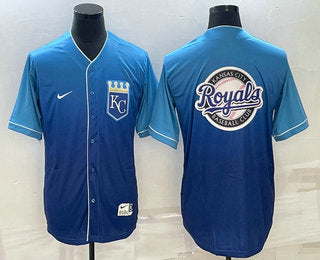 Logo Nike Kansas City Royals blue jersey