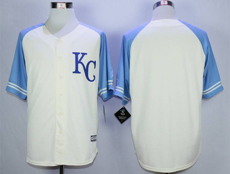 Custom Kansas City Royals cream jersey
