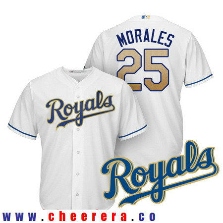 Kendrys Morales Kansas City Royals white Home jersey