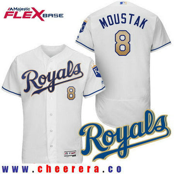 Mike Moustakas Kansas City Royals white Home jersey