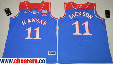 Josh Jackson Kansas Jayhawks royal jersey