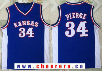Paul Pierce Kansas Jayhawks royal Retro jersey