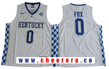 De'Aaron Fox Kentucky Wildcats white jersey