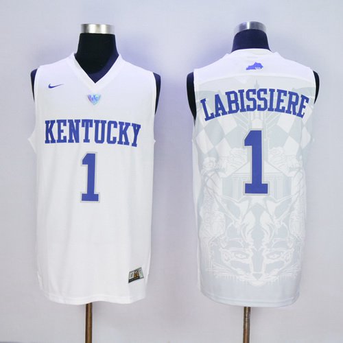 Skal Labissiere Kentucky Wildcats white jersey