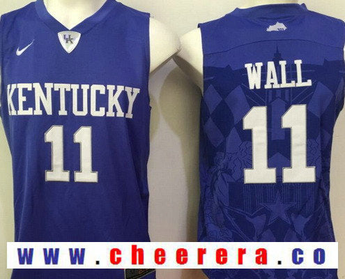 John Wall Kentucky Wildcats royal jersey
