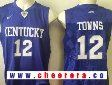 Karl-Anthony Towns Kentucky Wildcats royal jersey