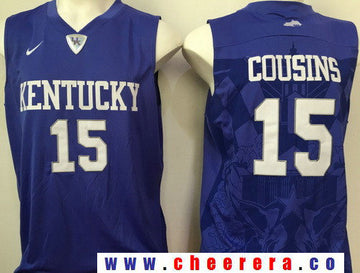 DeMarcus Cousins Kentucky Wildcats royal jersey